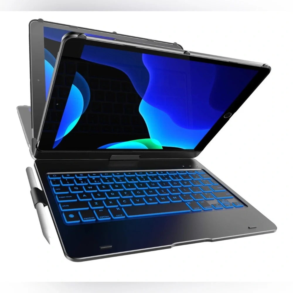 iPad Keyboard Case for 10.2 inch iPad 2021 7th, 8th & 9th Gen iPad